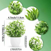 New Fake Potted Flowers Bonsai Table Decor Artificial Flower False Plants Potted Ornaments Home Garden Decor