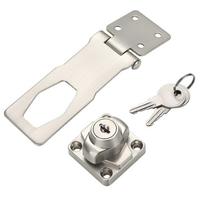 Buckle Cupboard Punch-free Zinc Alloy Keyed Hasp Lock Drawer Door Lock Cabinet