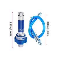 Grease Nozzle Flat-Head Grease Tips Automotive Lubricant Tips for Professionals Mechanics Technicians Farm Equipment Cars Sedans mėlyna