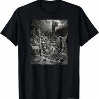 The Vision Of The Valley Of Dry Bones Gustave Dore T-Shirt S įvairiaspalvis