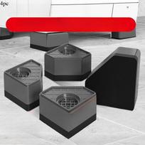 4Pcs /setStrengthen Washing Machine Anti Vibration Pads Rubber Feet Legs Mat Silent Washer Dryer Furniture Support Dampers Stand