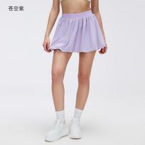 Summer new solid color versatile bud skirt women's skin-friendly and breathable anti-light casual sports tennis yoga skirt 4