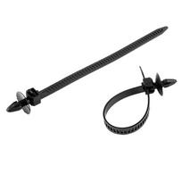 New Useful 2018 High Quality Cable Ties 30pcs Push Retainer Self-Locking Strap Ties Zip 14cm Black For Car Mount China Mainland