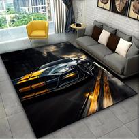 Car Pattern Area Rug, for Living Room, Bedroom, Bathroom, Hotel, Cafe, Gift for Car Lovers, Stylish Home Decor 50x80cm