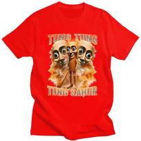 Tung Tung Tung Sahur Italian Brainrot T Shirt Unisex Women ShortSleeve Tshirts Summer Casual Graphic Tee Cotton Slim Fit Clothes S