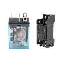 12V DC 8 kontaktų relė ir lizdas įtraukti 10A DPDT LY2NJ HH62P-L JQX-13F