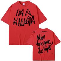 I'm A Killah Cutoff T Shirt Lady Gaga Summer High Quality Comfortable Tee-shirt Graphic Printing Round Neck Casual Retro Tshirt S