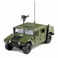 Large Size 1/18 Hummer H1 Military Explosion Proof Car Model Alloy Diecast Simulation Toy Armored Car Metal Tank Model Gift žalia