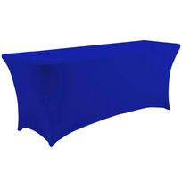 of Pack 35pc Stretch Spandex Table Cover Fitted Tablecloth 4Ft6Ft Rectangle Suitable for Parties Home Banquets Weddings Events 4FT 1pc tamsiai mėlyna