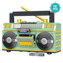 781PCS Retro Radio Classic Series Building Blocks Set Vintage Music Player Display Kit Creative Gift Toys for Adults Kids S