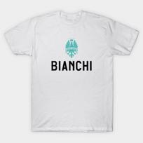 Men Black Print T-shirt Bianchi Bike Potrait Logo No-Cut Transfer Paper Print Cotton Tshirt L balta