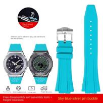 GA-2100 GA-2110 Guminė laikrodžio apyrankė Modifikuotas dirželis C-asio G-SHOCK GM-5600 GA2100 GM2110 serijai Sportinė silikoninė laikrodžio apyrankė 16mm