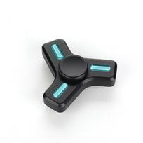 Novel Mini EDC Luminous Fidget Spinner Stress Relief Toy Zinc Alloy Gyroscope Office Desktop Stress Relief Relaxation Fidget Toy mėlyna