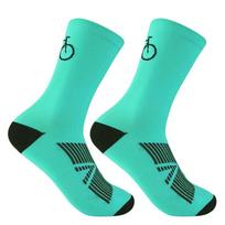 Cycling Socks MTB bike Socks Breathable Quick-Drying Stretch Road Bicycle Socks Outdoor Sports Racing Running Cycling Socks žalia