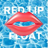 1pc Giant Red Lips Pool Float-Inflatable Water Toy , Valentine Swimming Lounger Ideal for Summer Beach,Pool Party & Water Sport raudona