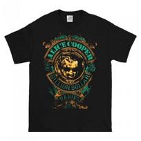 Alice Cooper Unisex Adult Billion Dollar Baby Crest Cotton T-Shirt S juoda