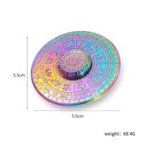 UFO Hand Fidget Spinner EDC Metal Spinning Top Tip Gyro Stress Relief Toy Gyro Relieve Anxiety Stress Antistresse ADHD Children Size: 55*55MM