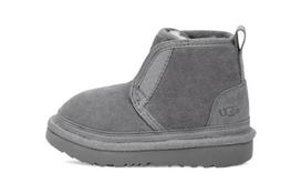 UGG Neumel Lightweight Fleece Lined Snow Boots Gray Children Aged 3 7 Years Old 1121037T-MTL 22