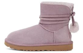 UGG Mini Bailey Bow Pom 'Taupe Purple' Women's 1125382-SHAD 37
