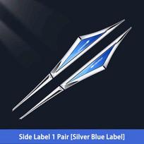 2pcs for Chevrolet Spark Cruze Tracker Orlando Trax Epica Nubira Malibu 3d alloy car stickers car accsesories accessory mėlyna