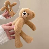 Sweet Teddy Bear Hair Clip Cartoon Headband Teddy Bear Hairpin Hairline Clip Hair Accessories