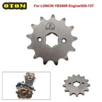 Motorcycle For LONCIN YB250R 520-13T Front Sprocket Forged Drive Chain Wheel Pinion KEWS K23 4-stroke Engine Off-road Motocross China Mainland