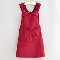 Adjustable Kitchen Apron Stain-resistant Cooking Apron Workwear Catering Work Uniform  Baking raudona