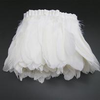 2 Meter Colored Shred Goose Feathers Tape Tassel 15cm Fringe Trim Ribbon Geese Rooster Pheasant Clothes Wedding Decoration
