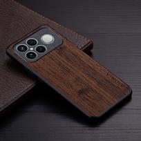 Case for Xiaomi Poco F8 Ultra Pro Bamboo Wood Pattern Leather Cover Funda for Poco F8 Ultra Case Cover Poco F8 Pro kava