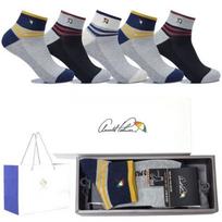 [Arnold Palmer] Men's Casual Ankle Socks Gift Set of 5 AP5649 FREE