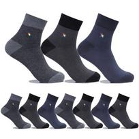 Arnold Palmer Men's Dress Socks Jan Ringle Ankle Socks 10 Pairs SM002 Men's Cotton Socks Dress Socks SM002_10 Pairs of Short Necklaces (Various Colors)