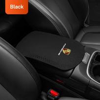 Car Suede Armrest Protector Mat Cover Center Console Armrest Protective For Porsche 911 718 Taycan Panamera Cayenne Macan Cayman