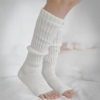Women's Ribbed Leg Warmer Socks Open-toe for Calves FREE