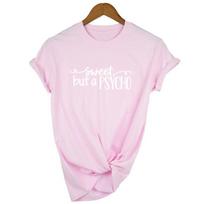 Sweet But A Psycho Fashion Summer Tumblr Graphic T Shirt O Neck Short Sleeve Summer Casual S