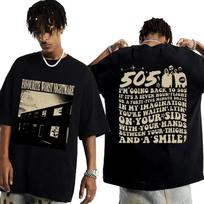 Vintage Favourite Worst Nightmare T Shirt Arctic Monkeys 505 Lyrics Print Tee Shirt for unisex unisex Hip Hop Punk Oversized T-shirt S įvairiaspalvis
