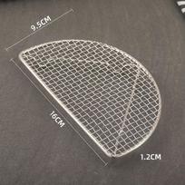 Japanese Stainless Steel Barbecue Rectangular Semi-Circular Fried Tempura Fried Mesh Shelf Slate Pork Chops Baking Cooling Rack