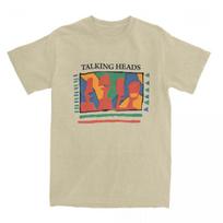 Funny Talking Heads Band T-Shirts for unisex Round Neck Cotton T Shirt Post Punk Short Sleeve Tee Shirt Original Clothing T Shirt S įvairiaspalvis