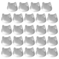 Keyboard Stickers for Long Nails 24 Pieces Keypad Cover Raised Clear Cat Head Design Keyboard Bubbles for Women Men Teens