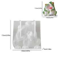 3D Silicone Frog Candle Mold Aromatherapy Plaster Mould for Soap Clay Cement Resin Craft Home Decor DIY Lovers Holiday Party