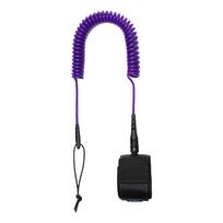Coiled SUP Leash 10FT Surfboard Leash Stand Up Paddle Board Leg Rope for Paddleboard Shortboard Longboard Watersports Accessory violetinė