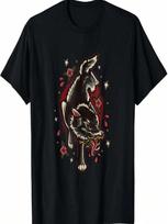 Traditional Style Full Body Wolf Tattoo T-Shirt S įvairiaspalvis