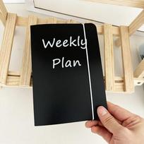 Weekly Loose Leaf Binder A 6 Size Notebook Inner Core Planner Budget Envelope  Office Use Black Cover