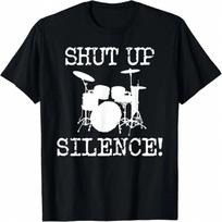 Funny Drummer Art For unisex S Drum Set Musician Drumming T-Shirt S įvairiaspalvis