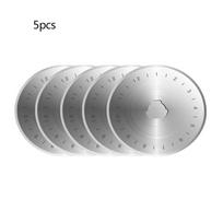 SKS-5 60MM Rotary Cutter Blades 5PCS Premium Spare Replacement Cutting Blades with Sharpness for Fabric Leather Patchwork