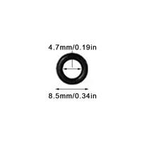 50pcs High Pressure Water Gun Cleaning Outlet O-ring Rubber Ring Black Car Wash Machine Accessories Car Beauty Water Gun