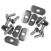Kayak Rail Screw & Nut Kit for Kayak/Canoe Rails (8-Pack)