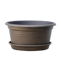 Retro Lotus Planter Large Diameter Shallow Flowerpot Plastic Hydroponic Planter for Growing Lotus Seeds Aquatic Plants Balcony Garden Use M auksinė