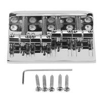 Metal 4 String Bass Bridge Silver Bass Bridge Saddle Bass Bridge Assembly  Electric Bass Guitar