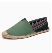 Vyriški espadriliai Vyrai Mozaikiniai Įslystami Vasariniai Batai Mokasinai Kvėpuojantis Drobės Batai Jūros Žolės Apvyniotas Moteriški Batai Unisex 35 gray