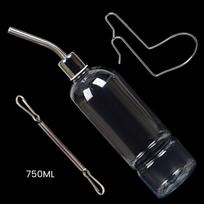 180/350/750ML Plastikinis Triušio Girdytuvas Žiurkėno Narveliui Vandens Butelis Dozatorius Triušiui Jūros Kiaulytei Voveraitei Mažam Augintiniui Lesyklėlė 1pcs
